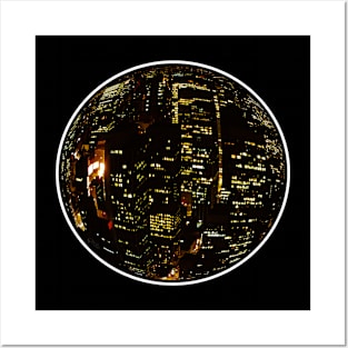 New York City at Night from the Air 1971, Sphere Series Posters and Art